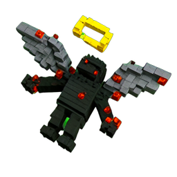 Fallen Angel (Voxel) - 256x256 pixel art sprite