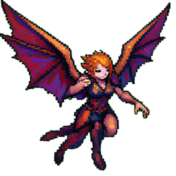 Fallen Angel - 256x256 pixel art sprite