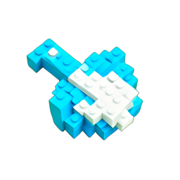 Fan Blade (Voxel) - 256x256 pixel art sprite