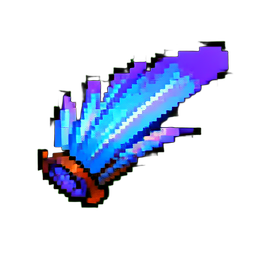 Lame d'éventail — sprite pixel art 256×256