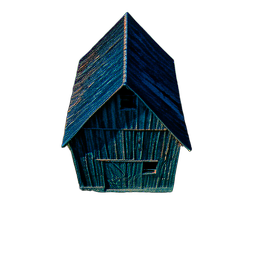 Farmstall/Stall (Filmisch) — 256×256 Pixel-Art-Sprite