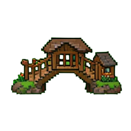 Pont de ferme — sprite pixel art 256×256