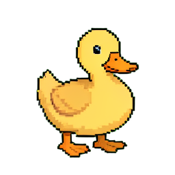 Bauernente — 256×256 Pixel-Art-Sprite