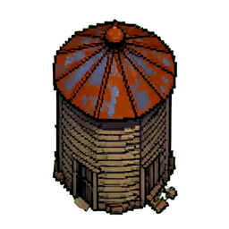 农场谷仓 (16-Bit) — 256×256 像素游戏素材