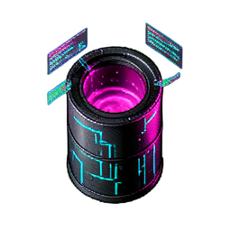 Silo de Ferme (Cyberpunk) — sprite pixel art 256×256