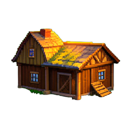 Farm Sunrise - 256x256 pixel art sprite