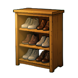 Bauernhaus Schuhregal — 256×256 Pixel-Art-Sprite