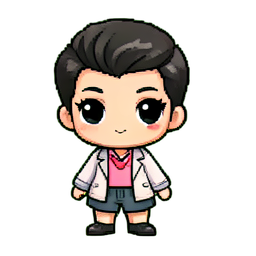 Fashion Designer — 256×256 pixel art sprite