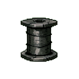 Bobina de hilo del destino — sprite pixel art 256×256
