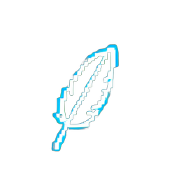 羽 (低解) — 256×256 ピクセルアートスプライト