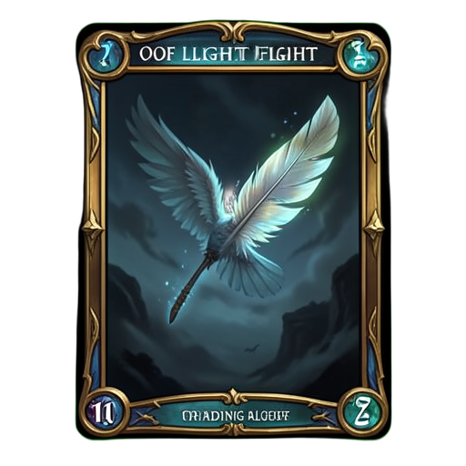 Voo de Pena de Luz — sprite pixel art 512×512