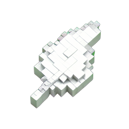 Feather (Voxel) - 256x256 pixel art sprite