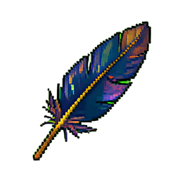 Pluma — sprite pixel art 256×256