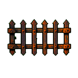 Fence Iron (16-Bit) — 256×256 pixel art sprite