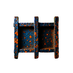 Zaunstahl (Filmisch) — 256×256 Pixel-Art-Sprite
