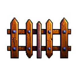 Fence Iron - 256x256 pixel art sprite