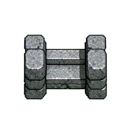 Piedra de la valla (16-bit) — sprite pixel art 256×256