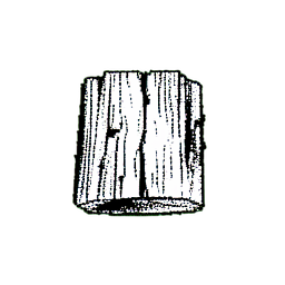 Fence Wood (1-Bit) - 256x256 pixel art sprite