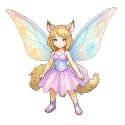 Fée Sprite Sauvage — sprite pixel art 256×256