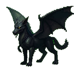 Hippogriffe Sauvage — sprite pixel art 256×256