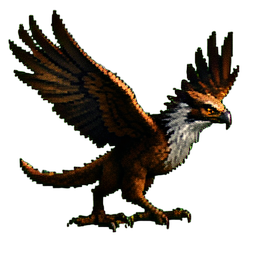 Oiseau Tonnerre Sauvage — sprite pixel art 256×256