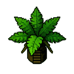 Fern (16-Bit) - 256x256 pixel art sprite