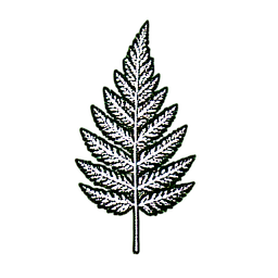 Fern (1-Bit) - 256x256 pixel art sprite
