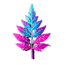 Fern (Cyberpunk) - 256x256 pixel art sprite