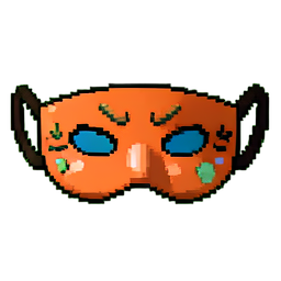 Masque de Fête — sprite pixel art 256×256
