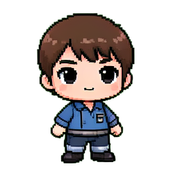 Diretor de cinema — sprite pixel art 256×256