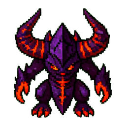 Final Boss Demon (16-Bit) — 256×256 像素游戏素材