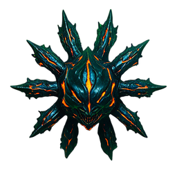 最終ボス魔鬼 (シネマティック) — 256×256 ピクセルアートスプライト