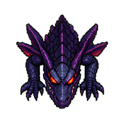 Final Boss Dragon (16-Bit) — 256×256 pixel art sprite