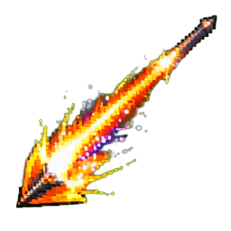 Fire Arrow Blaze Trail — 256×256 pixel art sprite