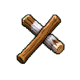 Feuerbohr Bogen — 256×256 Pixel-Art-Sprite