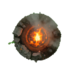 Fire Elemental (Atmospheric) - 256x256 pixel art sprite