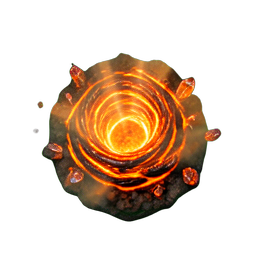 Elemental de Fuego (2D) — sprite pixel art 256×256