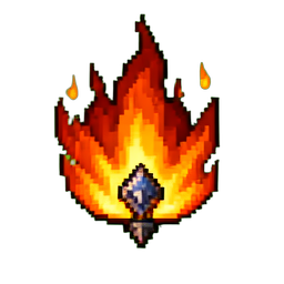 Fire Elemental - 256x256 pixel art sprite