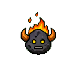 Fire Imp (16-Bit) - 256x256 pixel art sprite