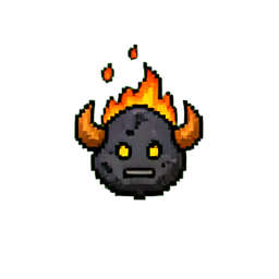 Fire Imp (16-Bit) — 256×256 pixel art sprite