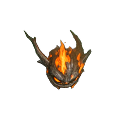 Imp de Feu (Atmosphérique) — sprite pixel art 256×256