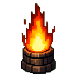 Fire Pillar - 256x256 pixel art sprite