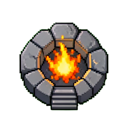 Fogo (16-Bit) — sprite pixel art 256×256