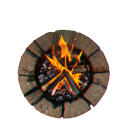 Fire Pit (Atmospheric) - 256x256 pixel art sprite