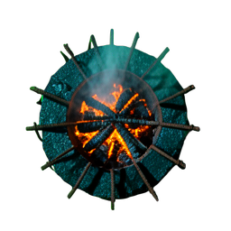 Fire Pit (Cinematic) - 256x256 pixel art sprite