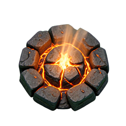 Fire Pit (HD-2D) - 256x256 pixel art sprite