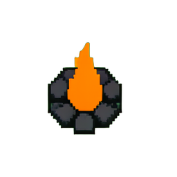 Fire Pit (Low-Res) - 256x256 pixel art sprite