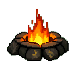 Fire Pit - 256x256 pixel art sprite