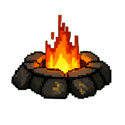 Fogo — sprite pixel art 256×256