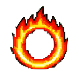 Fire Ring - 256x256 pixel art sprite